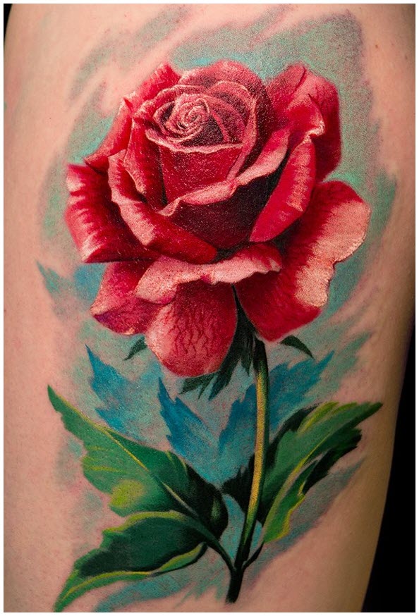 Unique rose tattoo designs