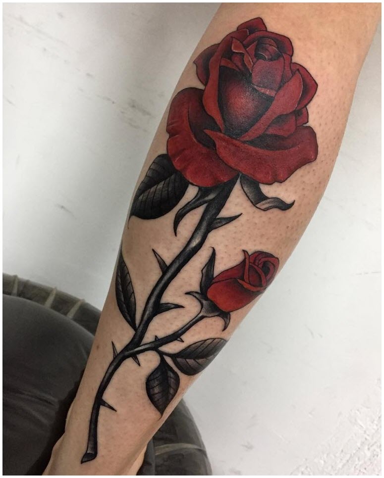 The most beautiful rose tattoo