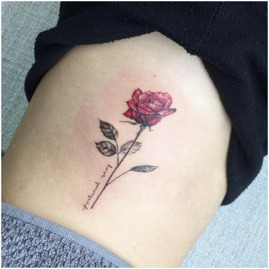 Beautiful little rose tattoo pictures
