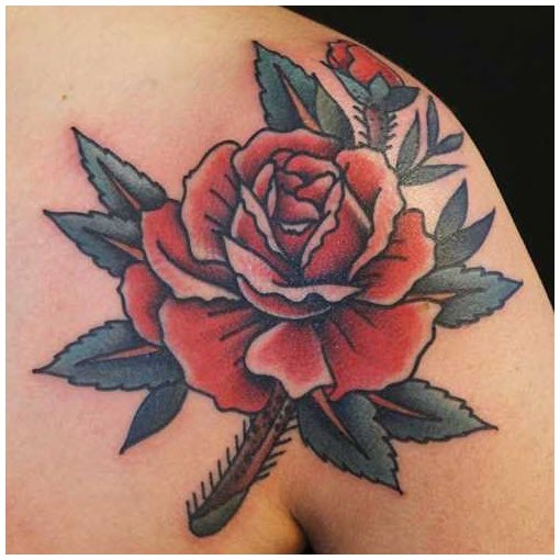 Beautiful rose tattoo
