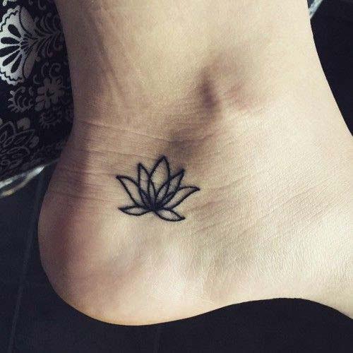 Mini lotus tattoo pattern